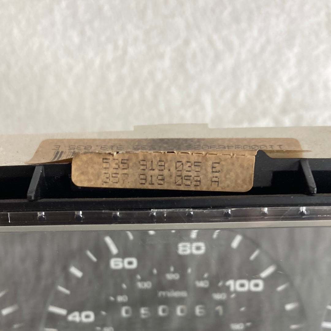 VW Corrado G60 Analog Instrument Cluster