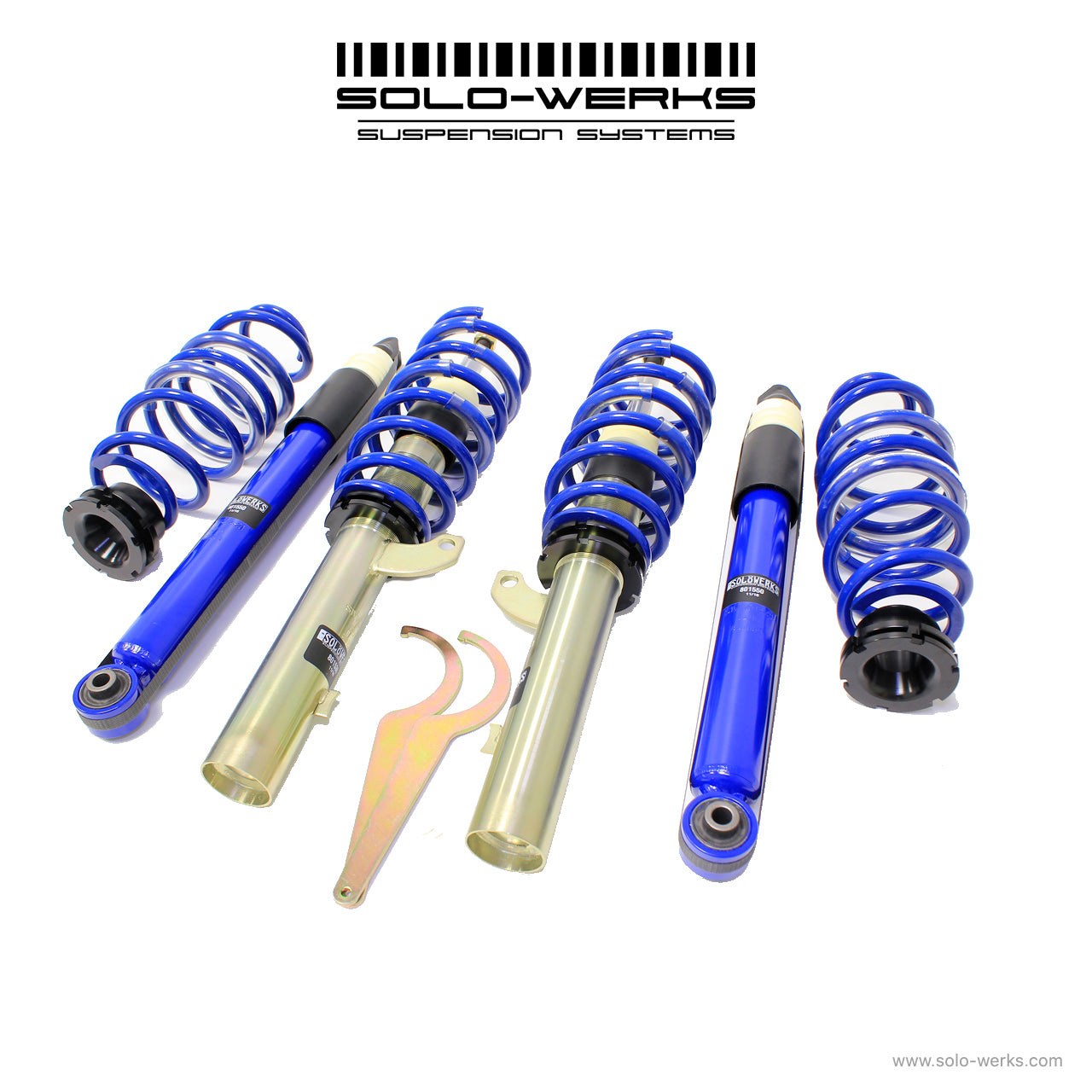 Solo Werks S1 Coilover Kit MK VII 15+ Golf TDI 50MM (W/ Rear Torsion Beam Suspension)